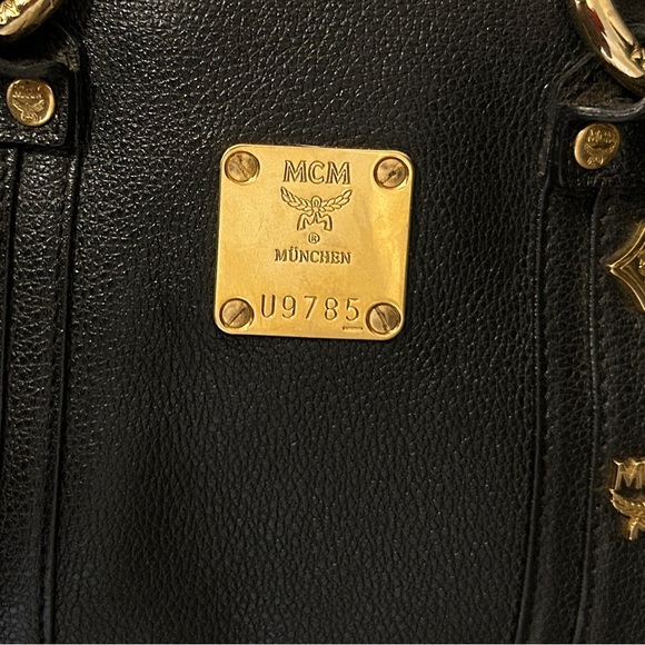 MCM Black Mini Boston Bag - EUC With Dust Bag - Picture 16 of 16